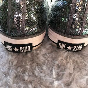 Converse One Star Sequined Sneakers